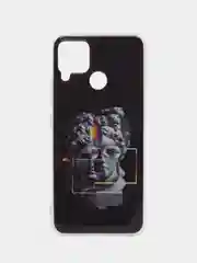 Темно-синий чехол для телефона Realme 8 / 8 Pro / 8i / C25 / C25S / C21 / C21Y, с рисунком