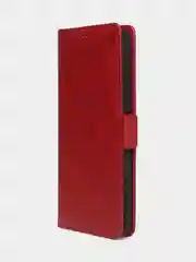 Красный чехол-книжка для Xiaomi Redmi 13C / Poco C65 из высококачественной кожи