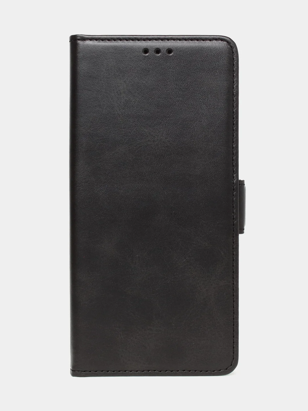 Черный чехол-книжка для Xiaomi Redmi 13C / Poco C65 из высококачественной кожи