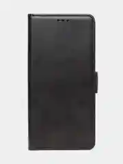 Черный чехол-книжка для Xiaomi Redmi 13C / Poco C65 из высококачественной кожи