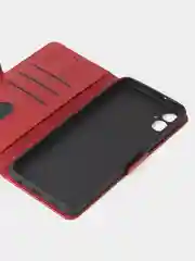 Красный чехол-книжка GQ Lite для Samsung A05 из высококачественной кожи