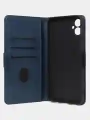Синий чехол-книжка GQ Lite для Samsung A05 из высококачественной кожи