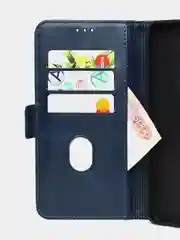 Синий чехол-книжка GQ Lite для Samsung A05 из высококачественной кожи