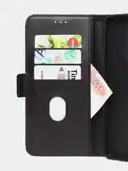 Черный чехол-книжка GQ Lite для Samsung A05 из высококачественной кожи