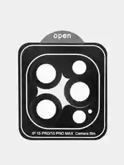 Угольный стекло на камеру на Apple iPhone 15,14,13, Pro Max/Pro/Plus/Mini защитное BROSCORP, 4 вида