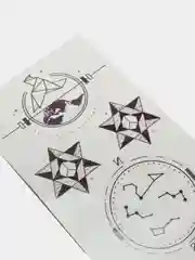 Красный татуировки переводные