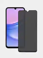 Черный защитное стекло антишпион для Samsung Galaxy A15 (Самсунг Галакси 15)
