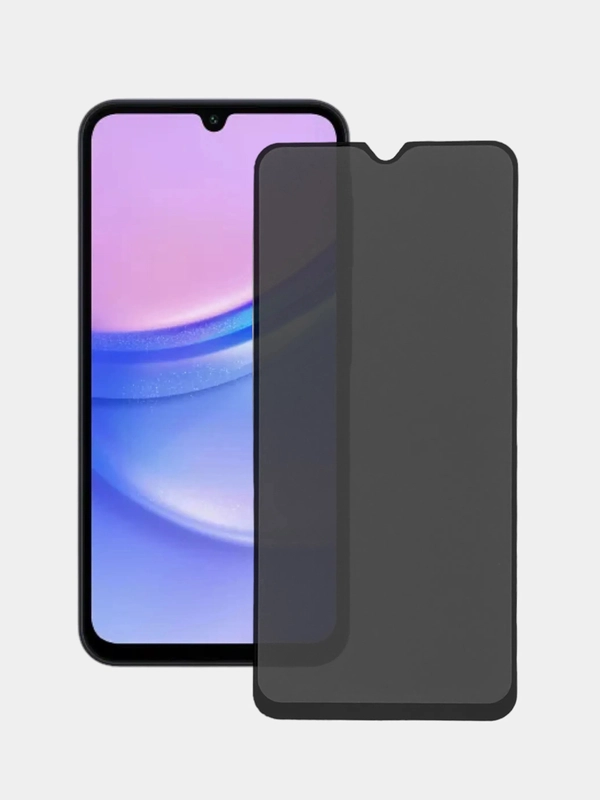 Защитное стекло антишпион для Samsung Galaxy A15 (Самсунг Галакси 15)