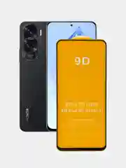 Черный защитное стекло для Honor 90 Lite (Хонор 90 Лайт)