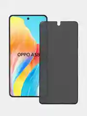 Черный защитное стекло антишпион для Oppo A58 4G / Oppo A79 5G (Оппо А58 4Г / Оппо А79 5Г)
