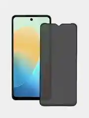 Черный защитное стекло-антишпион на Tecno Spark GO 2024 Spark 20 / 20C, Infinix Smart 8 / Hot 30i
