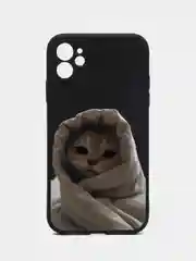 Индиго чехол на айфон 11, Кот, Кошки, 3 принта, чехол на iPhone 11
