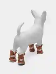 Коричневый сапоги зимние, утепленные, для собак