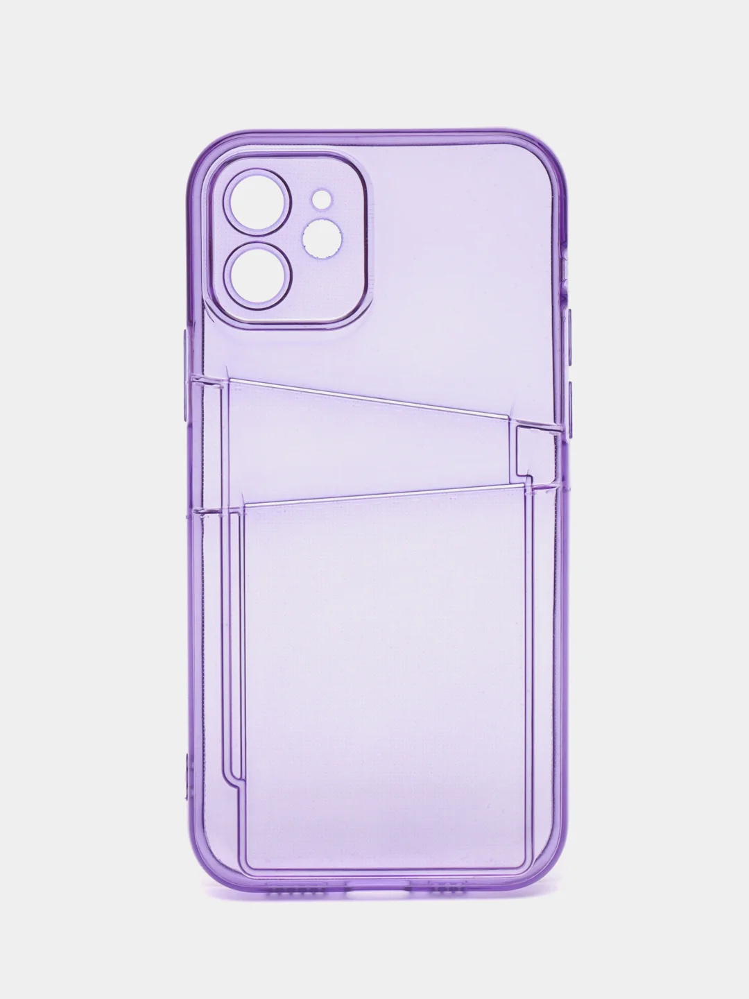 Фиолетовый чехол для айфон 11 12 iPhone 13 14 15 / 7 8 / Pro Max Plus / XR / XS, силиконовый для карт