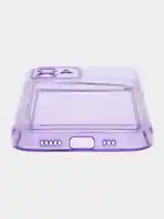 Фиолетовый чехол для айфон 11 12 iPhone 13 14 15 / 7 8 / Pro Max Plus / XR / XS, силиконовый для карт