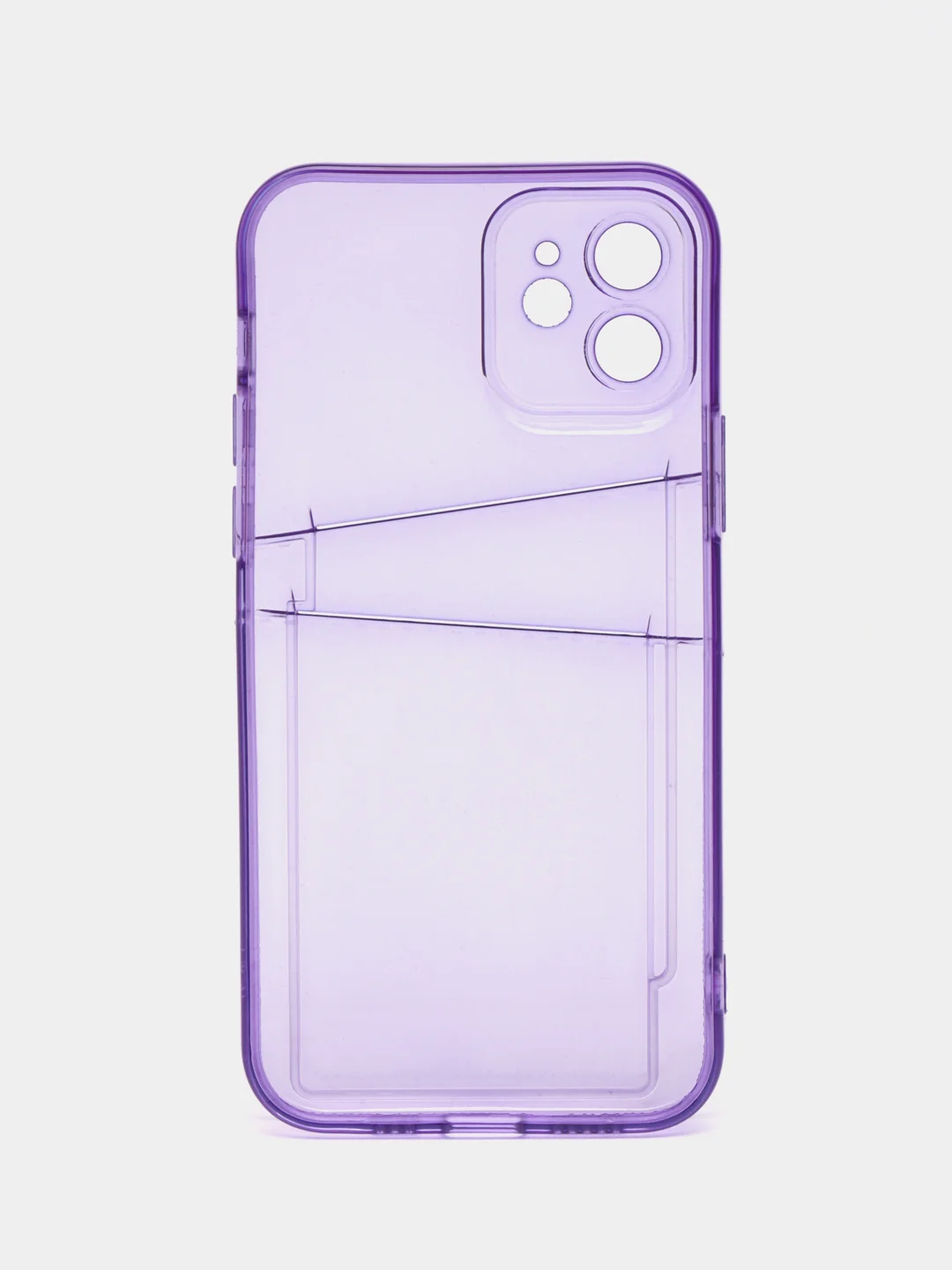 Фиолетовый чехол для айфон 11 12 iPhone 13 14 15 / 7 8 / Pro Max Plus / XR / XS, силиконовый для карт