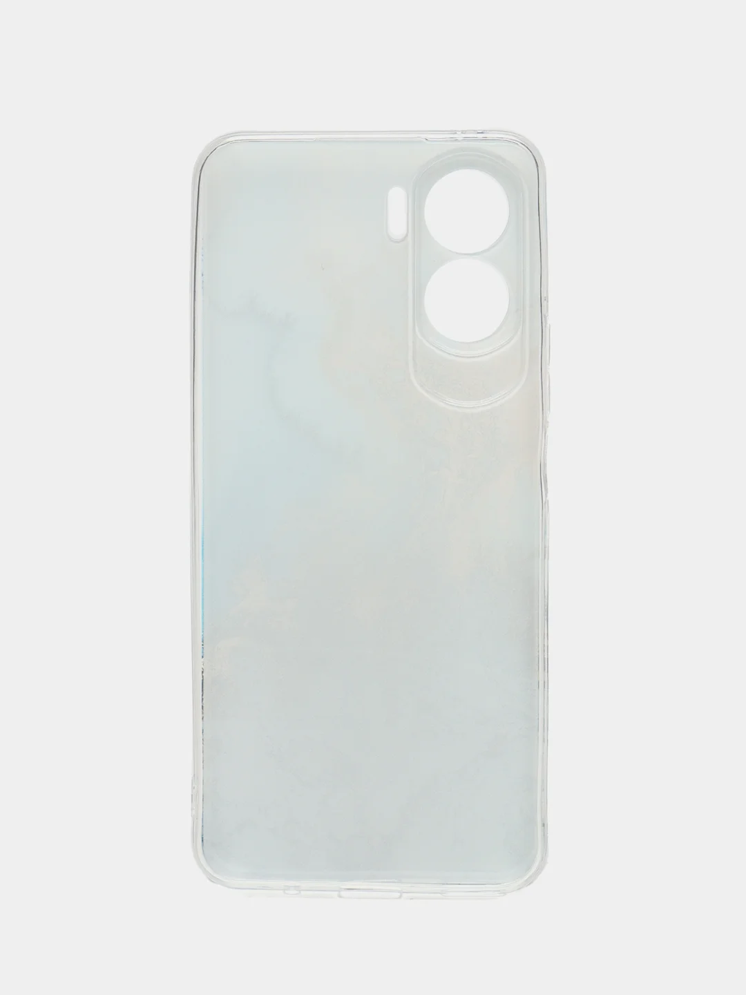 Голубой силиконовый чехол на Honor 90 Lite (Хонор 90 Лайт), прозрачный, с рисунком