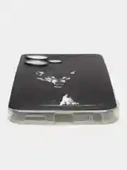 Серый меланж чехол на Infinix Hot 30 Play (Инфиникс Хот 30 Плей) прозрачный, с рисунком