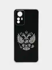 Приглушённый хаки чехол прозрачный на Xiaomi Redmi Note 12S (Сяоми Редми Нот 12S), с рисунком, защита камеры