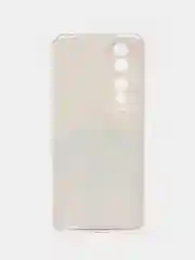 Желтый силиконовый чехол на Honor 90 (Хонор 90), прозрачный, с рисунком