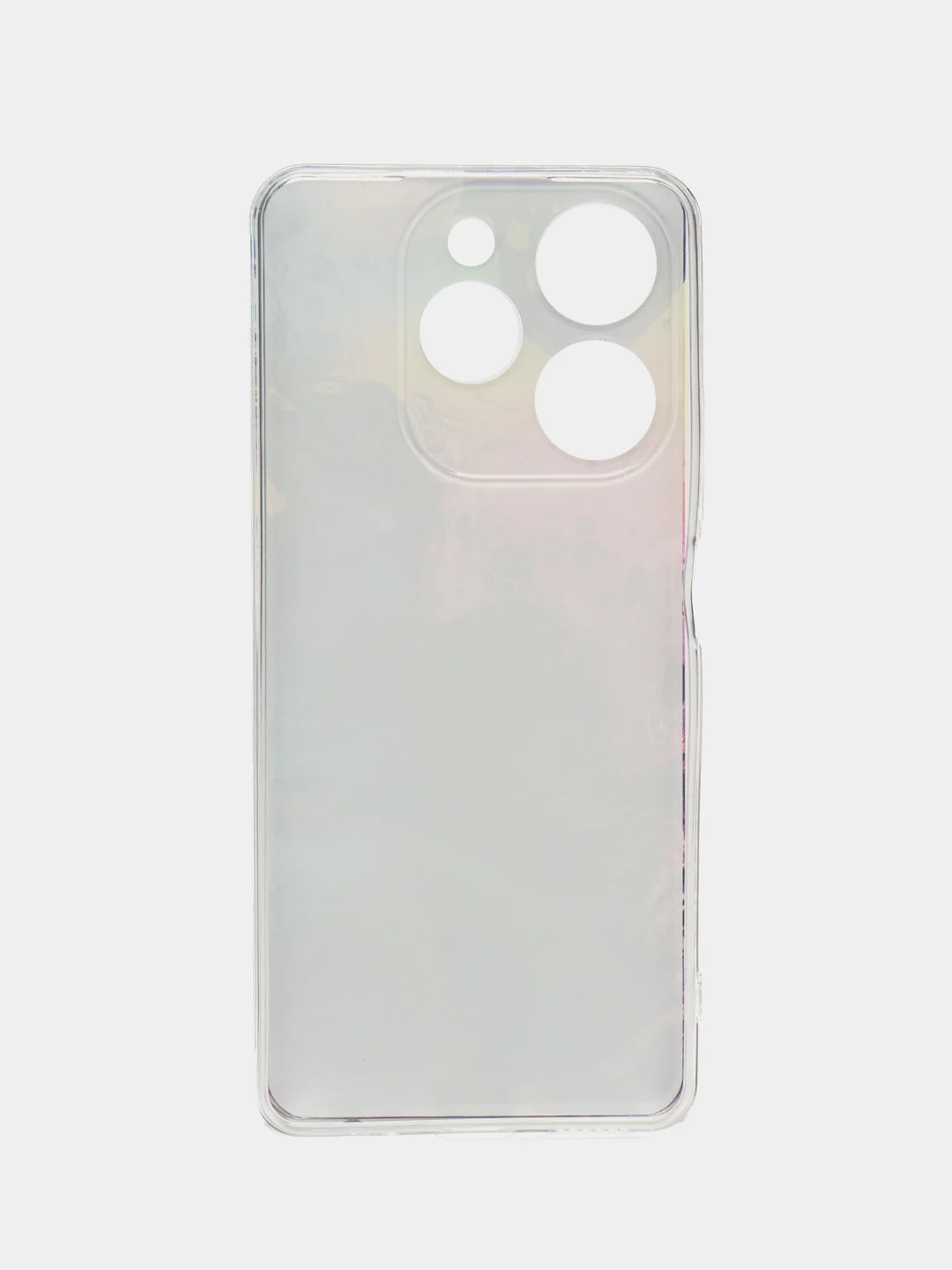 Пурпурный чехол на Tecno Spark 10 Pro (Текно Спарк 10 Про), прозрачный, с рисунком, защита камеры