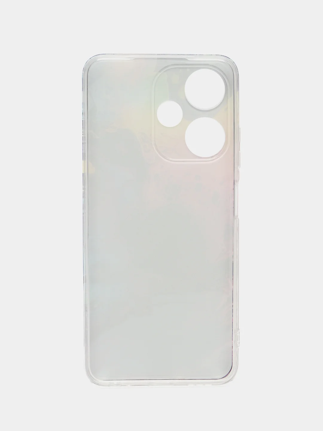 Пурпурный чехол на Infinix Hot 30i (Инфиникс Хот 30и) с рисунком, прозрачный