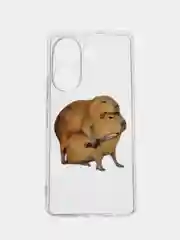 Бежевый чехол на Tecno Camon 20/20 Pro 4G (Текно Камон 20/20 Про 4G), с рисунком, защита камеры