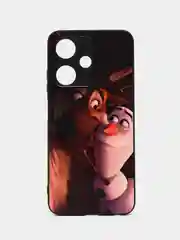 Коричневый чехол с рисунком на Infinix Hot 30i (Инфиникс Хот 30i)