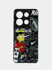 Горчичный чехол с рисунком на Infinix Note 30 (Инфиникс Нот 30)