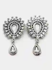 Алый серединка ювелирная, с подвеской, 2 штуки