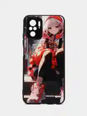 Рыжий чехол с рисунком на Poco M5s, Xiaomi Redmi Note 10 и Note 10S (Поко М5с и Редми Нот 10)