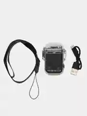 Черный зажигалка электронная, с фонариком, USB, плазменная спираль