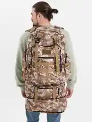 Песочный хаки рюкзак тактический, 80 л, туристический для охоты и рыбалки
