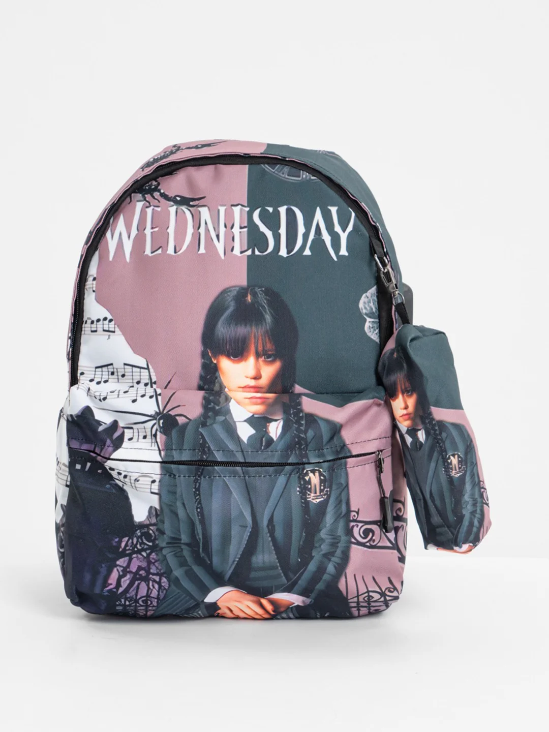 Бежевый wednesday рюкзак с USB, Уэнсдэй, школьный рюкзак, детский рюкзак