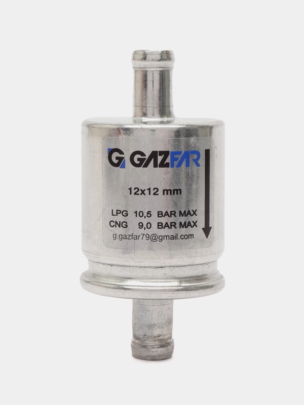 Фильтр газовый Gazfar ГБО, тонкой очистки, 12 х 12 мм