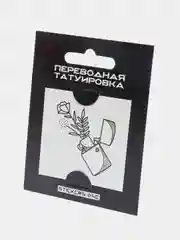 Голубой переводная татуировка