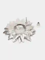 Серебряный серьги женские "Подсолнухи".Крупные серьги.Гвоздики