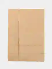 Крафт-пакет бумажный, 12*25*8 см, с плоским дном, 2 штуки