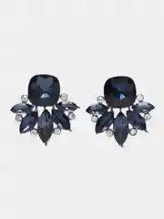 Индиго серьги женские. Серьги с камнями