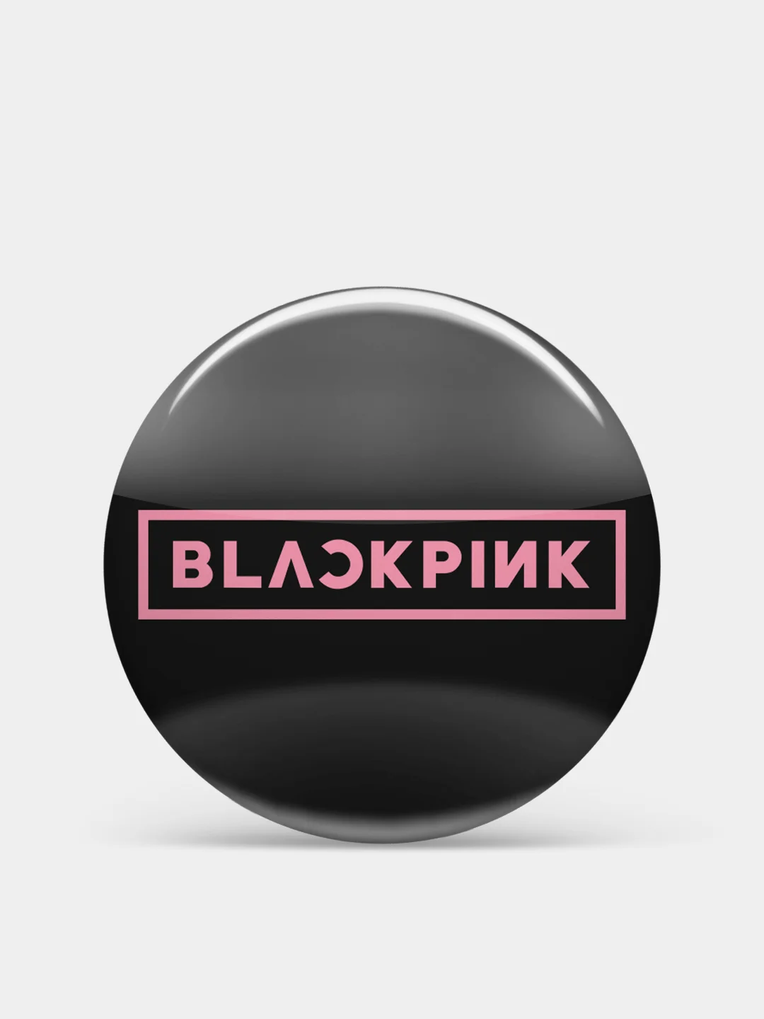 Тёмно-серый значки Blackpink (БлэкПинк) "Участники K-pop группы", 2 размера
