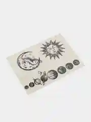 Аметистовый временная переводная татуировка "Космос"