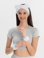 Голубой повязка на руку для умывания женская/детская/подростковая, повязка для головы, набор