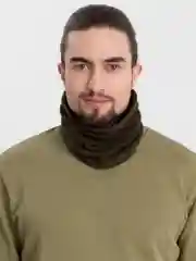 Зелёный хаки снуд зимний, демисезонный, флисовый
