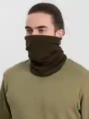 Зелёный хаки снуд зимний, демисезонный, флисовый