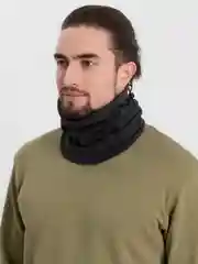 Серый снуд зимний, демисезонный, флисовый