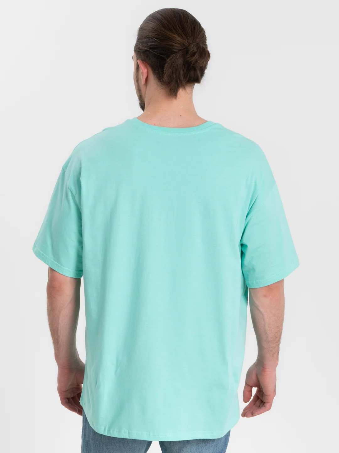 Мятный футболка Oversize