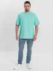 Мятный футболка Oversize