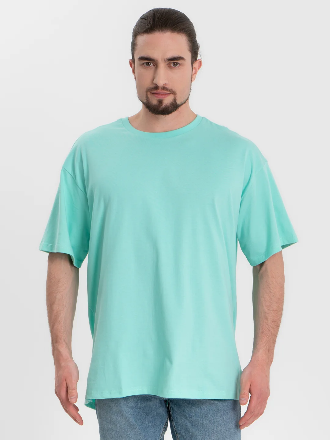 Мятный футболка Oversize