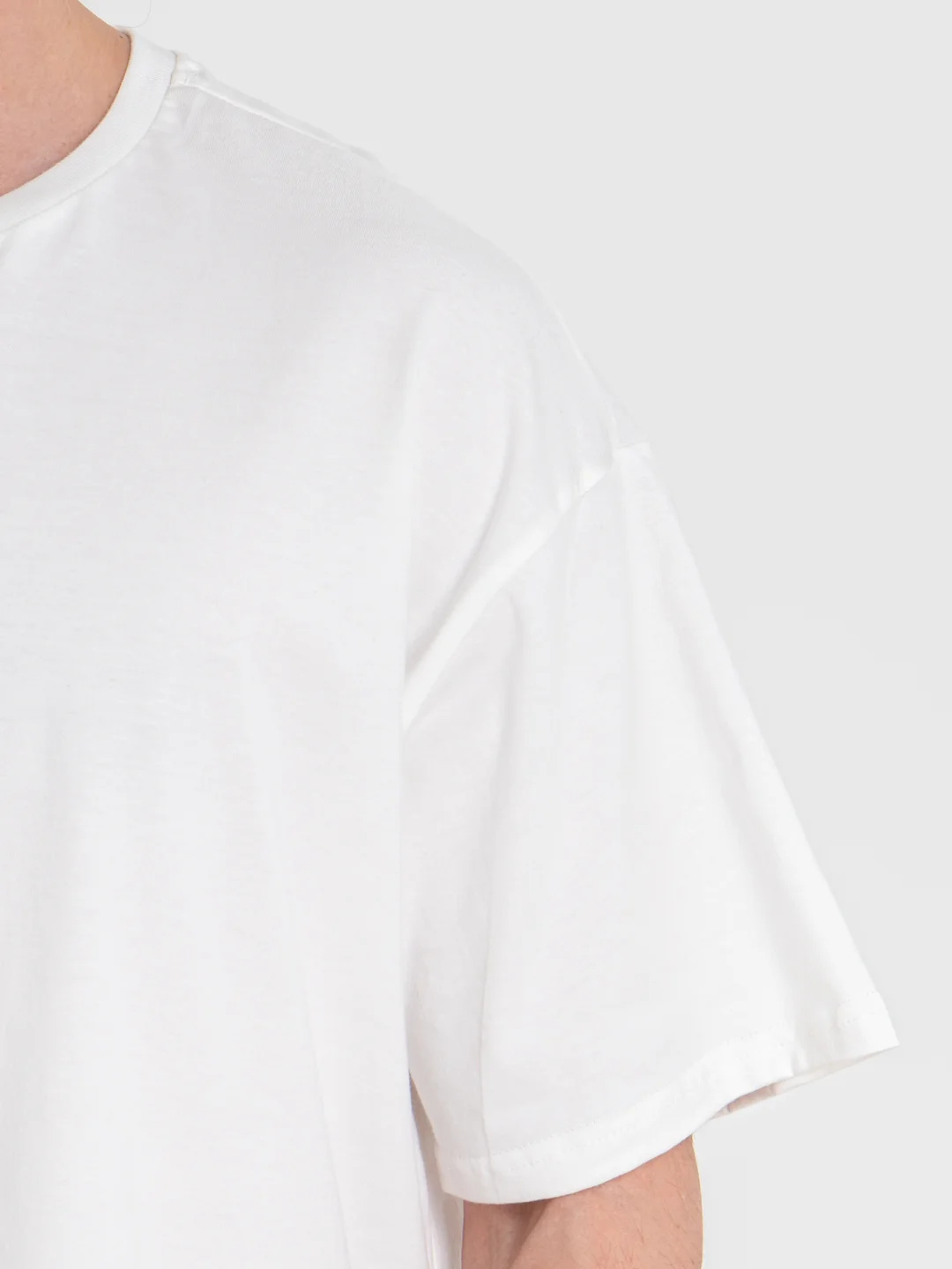 Молочный футболка Oversize