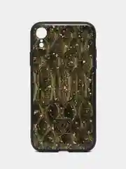 Зелёный хаки силиконовый чехол Samsung S10+, S10e, S10 lite, S9+, Honor 8X Max, 7X, P20 Pro, Xiaomi Mi9, Mi8